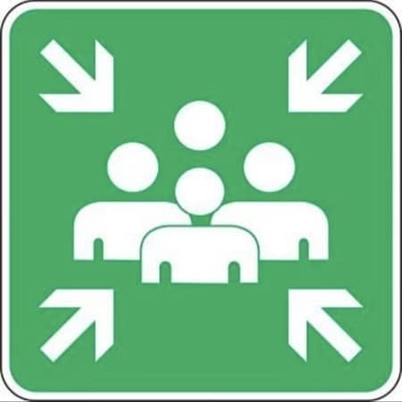 Accuform Muster Point, Engineer Grade Reflective Aluminum, 30 in x 30 in FRR919RA